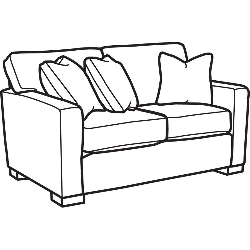 Flexsteel 7399-20 Bryant Fabric Loveseat