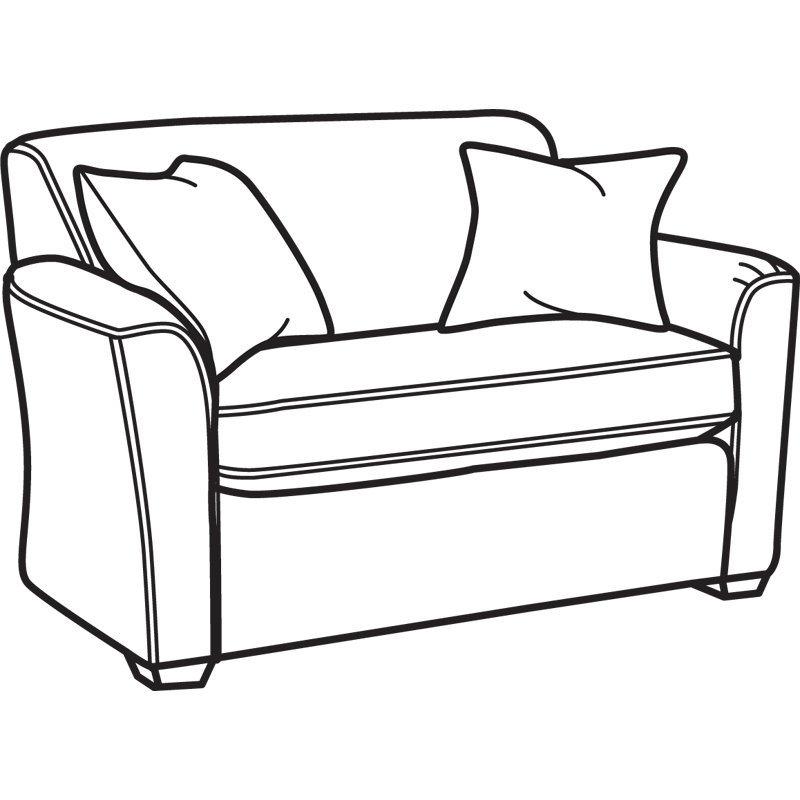 Flexsteel 5936-41 Lakewood Fabric Twin Sleeper