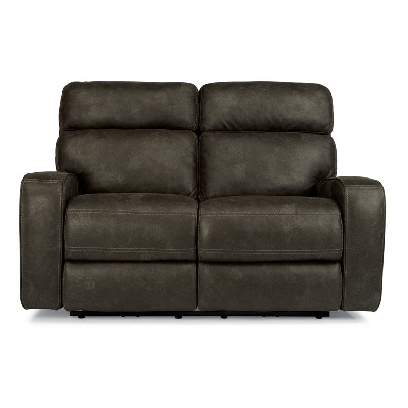 Flexsteel 1326-60PH Tomkins Fabric Power Reclining Loveseat with Power Headrests