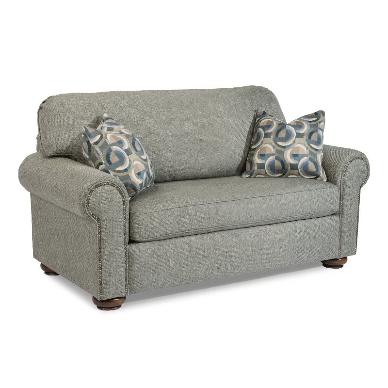 Flexsteel 5536-41 Preston Fabric Twin Sleeper with Nailhead Trim