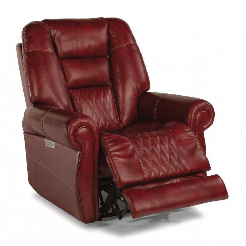 Flexsteel 1705-50PH Maverick Leather Power Recliner with Power Headrest