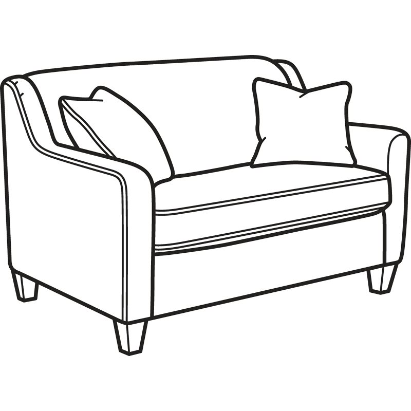 Flexsteel 5118-41 Holly Fabric Twin Sleeper