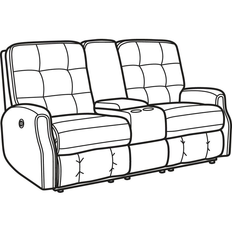 Flexsteel 2882-601M Devon Fabric Power Reclining Loveseat with Console and without Nailhead Trim Flexsteel 2882-601M Devon Fabric Power Reclining Loveseat with Console and without Nailhead Trim