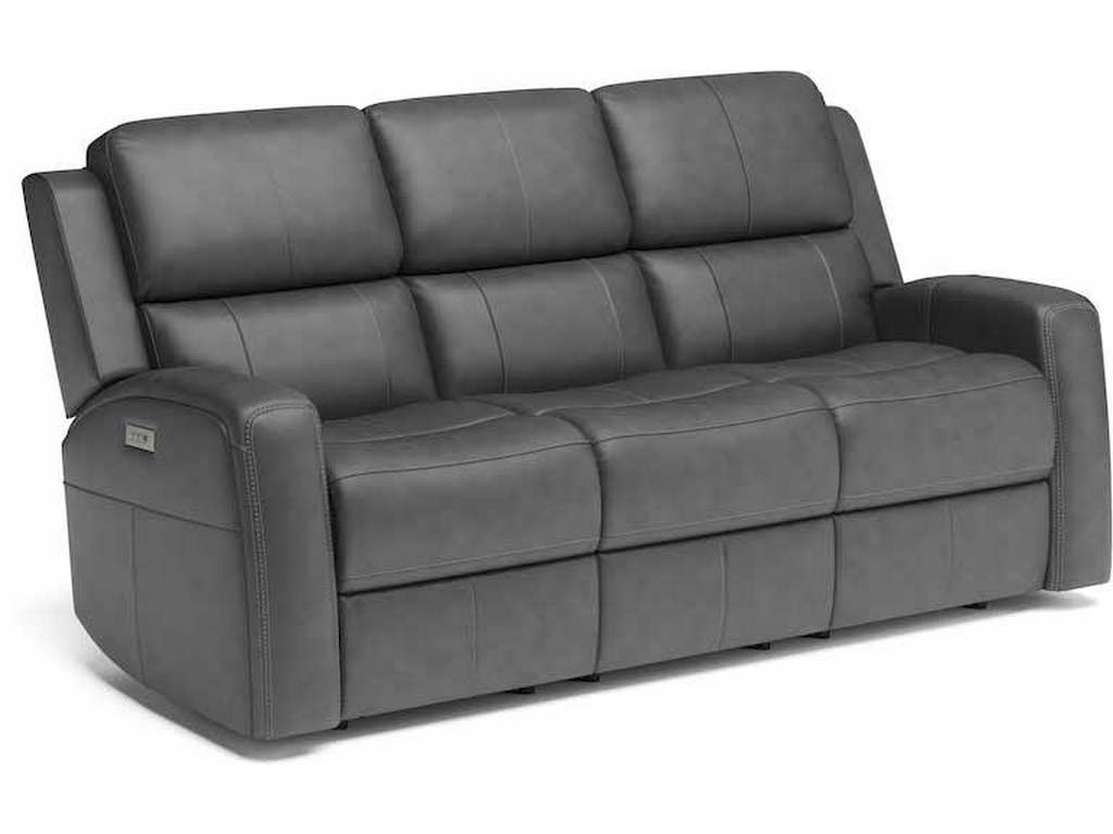 Flexsteel 1043-62PH  Linden Power Reclining Sofa with Power Headrests and Lumbar