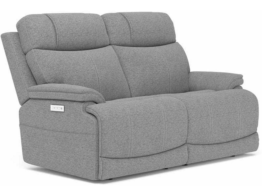 Flexsteel 1584-60PH  Logan Power Reclining Loveseat with Power Headrests and Lumbar