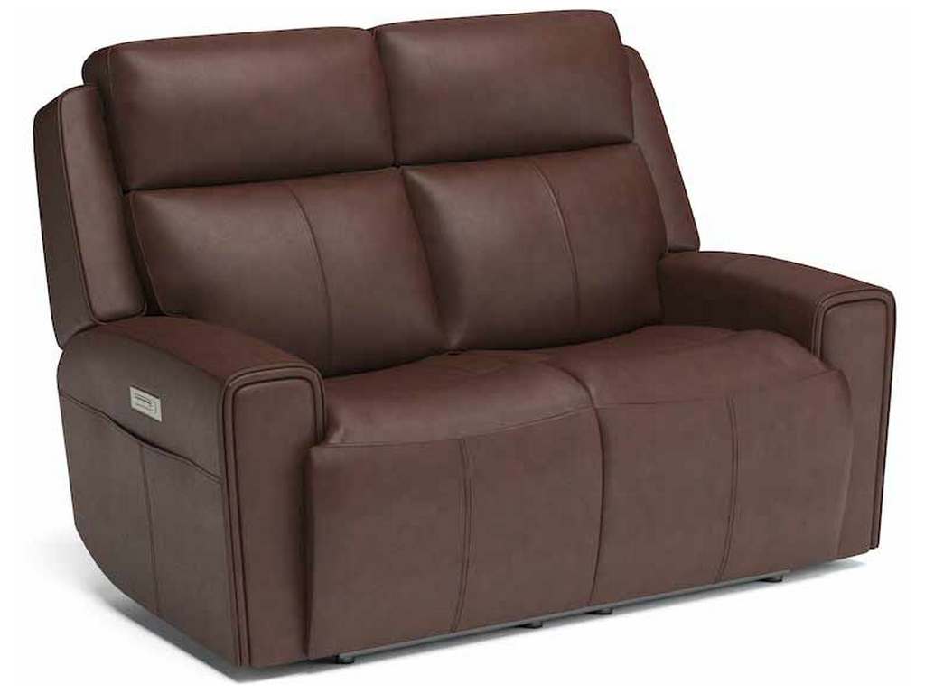 Flexsteel 1601-60PH  Barnett Power Reclining Loveseat with Power Headrests and Lumbar