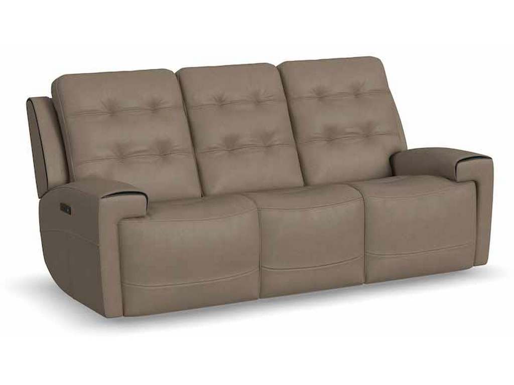 Flexsteel 1781-62PH  Iris Power Reclining Sofa with Power Headrests