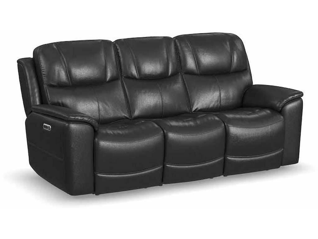 Flexsteel 1783-62PH  Crew Power Reclining Sofa with Power Headrests and Lumbar