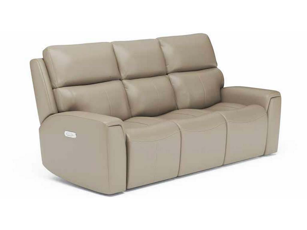 Flexsteel 1828-62PH  Jarvis Power Reclining Sofa with Power Headrests