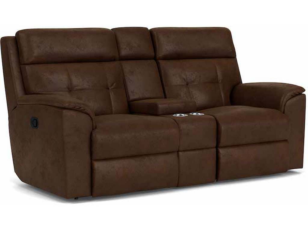 Flexsteel 2804-601  Mason Reclining Loveseat with Console