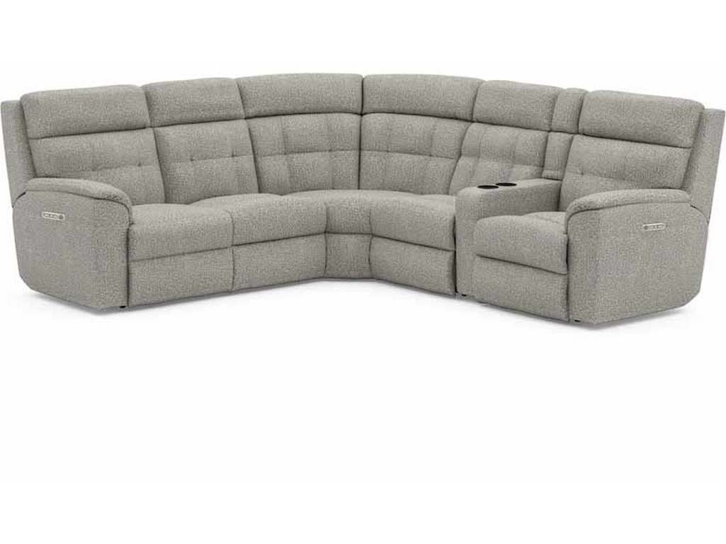 Flexsteel 2804-SECTPH  Mason Power Reclining Sectional with Power Headrests