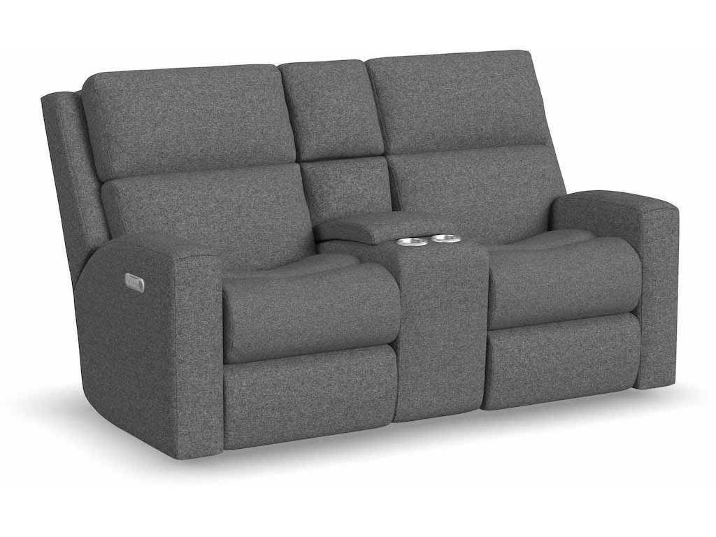 Flexsteel 2805-601L Score Power Reclining Loveseat with Console and Power Headrests and Lumbar Flexsteel 2805-601L Score Power Reclining Loveseat with Console and Power Headrests and Lumbar