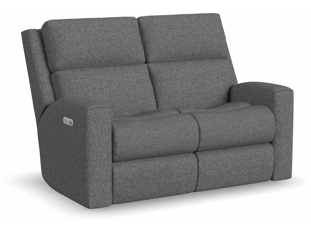 Flexsteel 2805-60L  Score Power Reclining Loveseat with Power Headrests and Lumbar