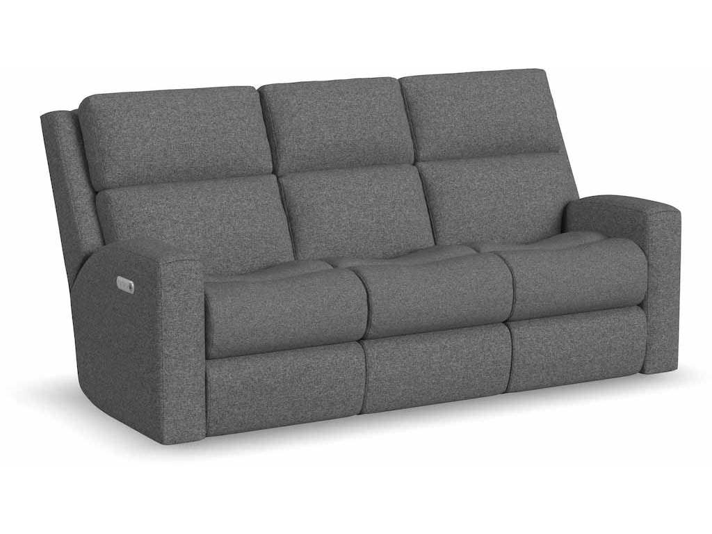 Flexsteel 2805-62L  Score Power Reclining Sofa with Power Headrests and Lumbar