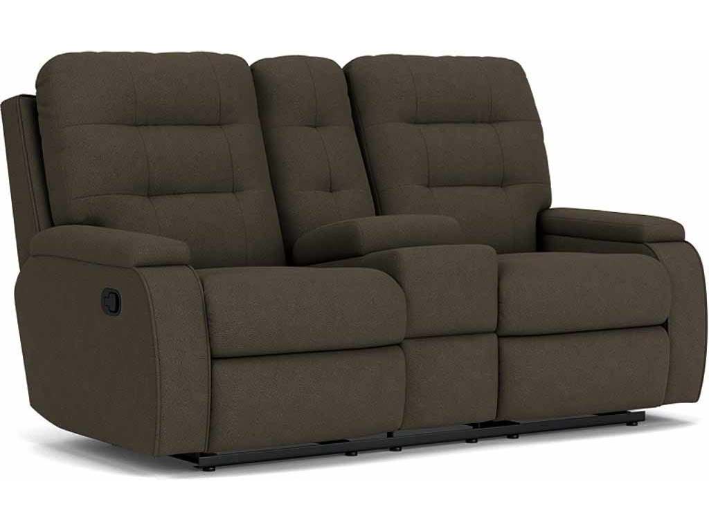 Flexsteel 2806-601 Kerrie Reclining Loveseat with Console Flexsteel 2806-601 Kerrie Reclining Loveseat with Console