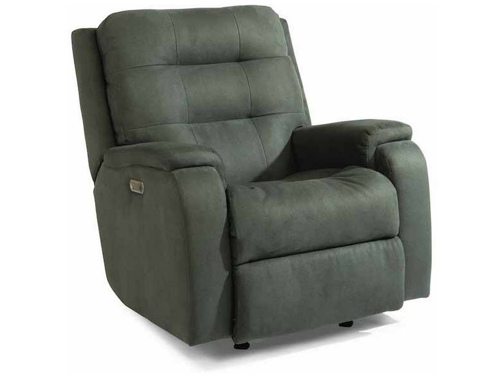 Flexsteel S2810-51L Arlo Power Rocking Recliner with Power Headrest and Lumbar