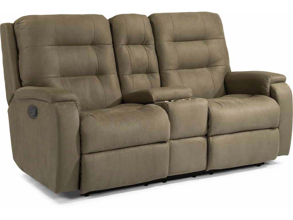 Flexsteel 2810-601 Arlo Reclining Loveseat with Console Flexsteel 2810-601 Arlo Reclining Loveseat with Console