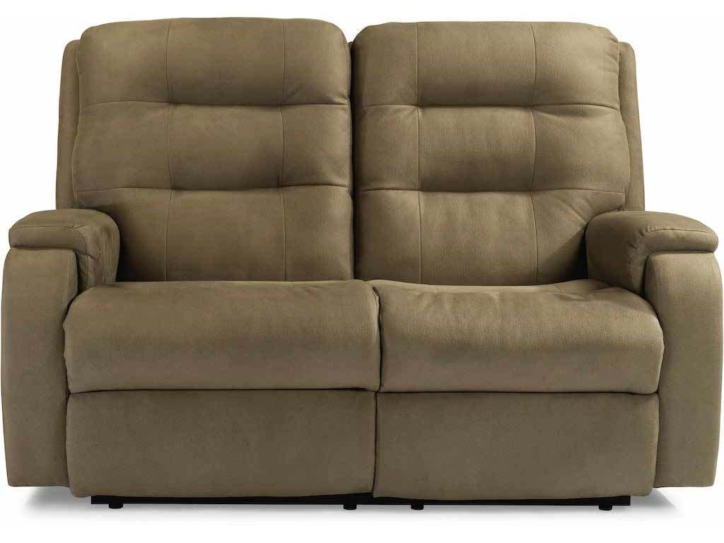 Flexsteel S2810-60L Arlo Power Reclining Loveseat with Power Headrests and Lumbar
