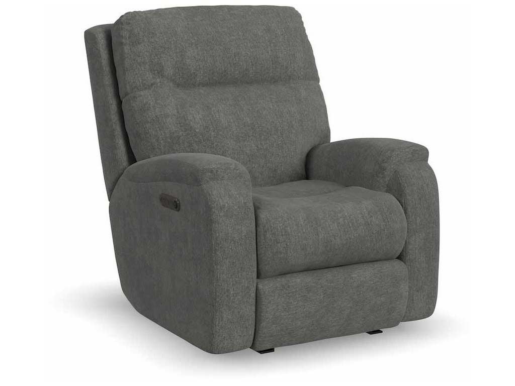 Flexsteel 2860-51L  Penn Power Rocking Recliner with Power Headrest and Lumbar
