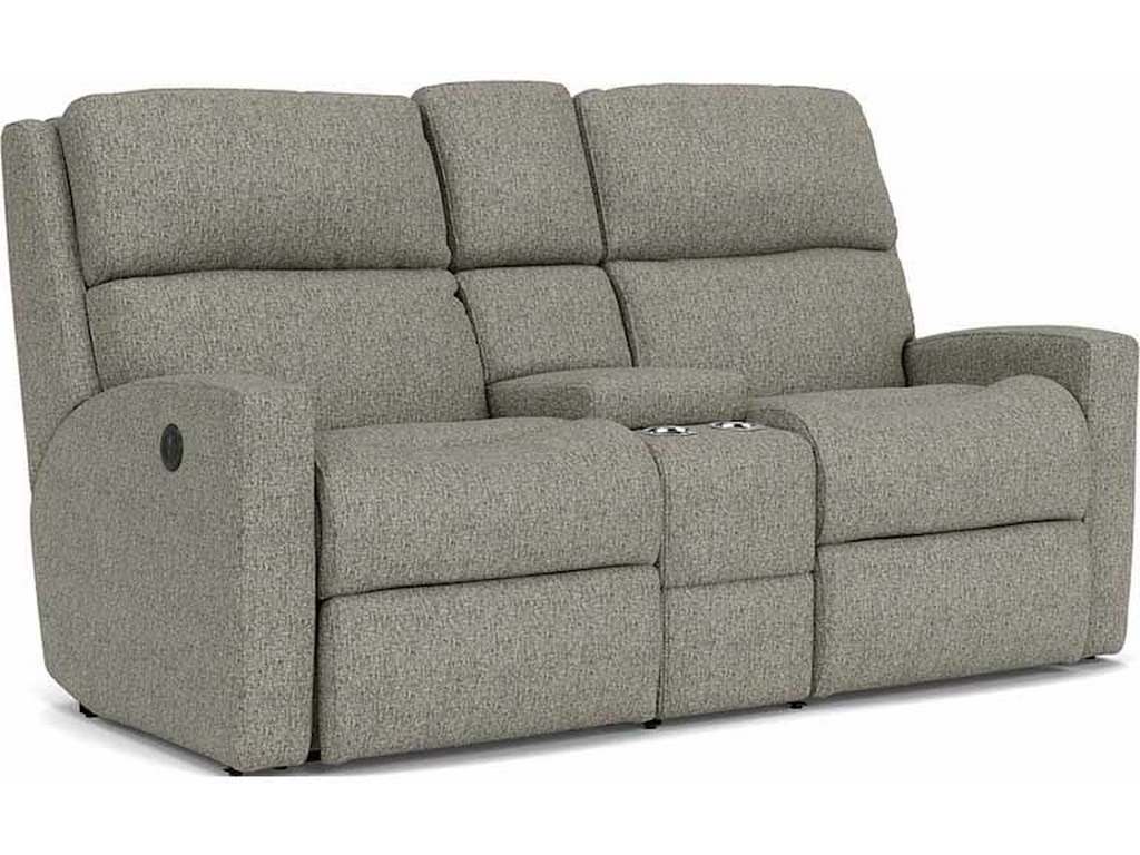 Flexsteel 2900-601M  Catalina Power Reclining Loveseat with Console