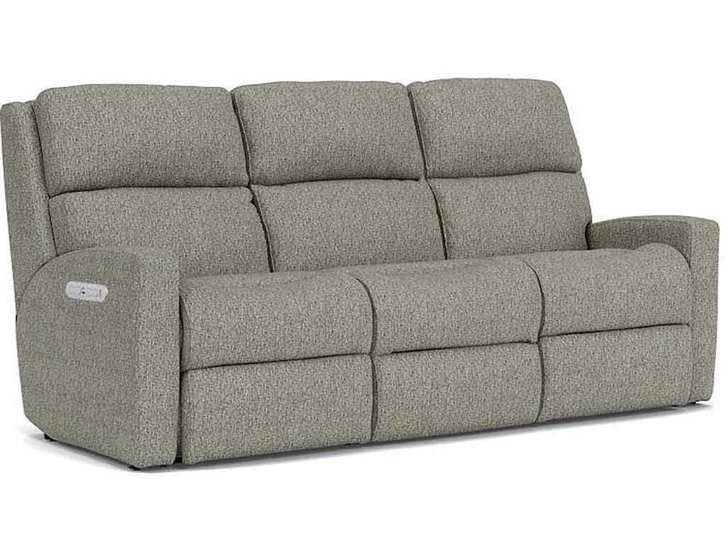 Flexsteel 2900-62H  Catalina Power Reclining Sofa with Power Headrests