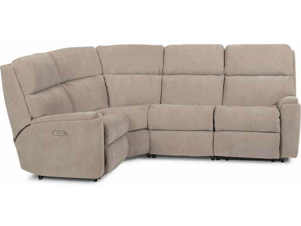 Flexsteel 2904-SECTPH  Rio Power Reclining Sectional with Power Headrests