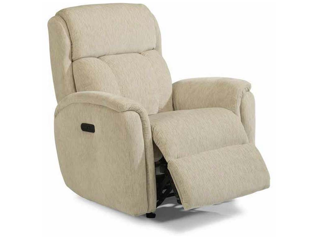 Flexsteel 4502-51H  Luna Power Rocking Recliner with Power Headrest