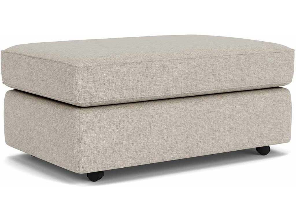 Flexsteel 7305-09  Vail Cocktail Ottoman with Casters