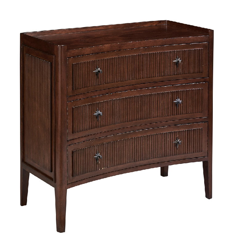 Furniture Classics 32529AE68 Walnut Reeded Chest of Drawers