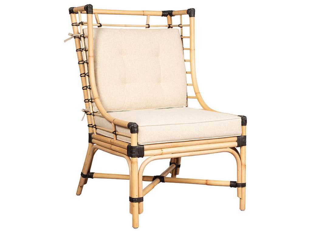 Furniture Classics 18-70  Golden Days Rattan Chair with Leather Bindings