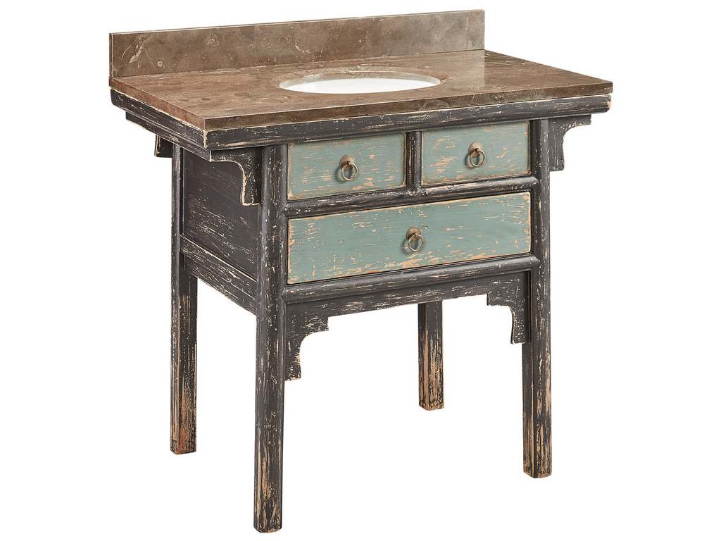 Furniture Classics 20-223  Teal Imperial Vanity