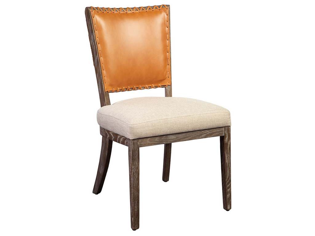 Furniture Classics 20-240  Lina Leather and Linen Chair