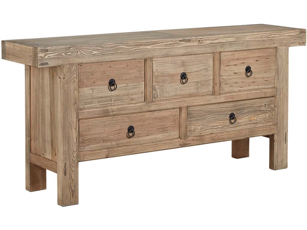 Furniture Classics 20-286  Old Pine Five Drawer Buffet