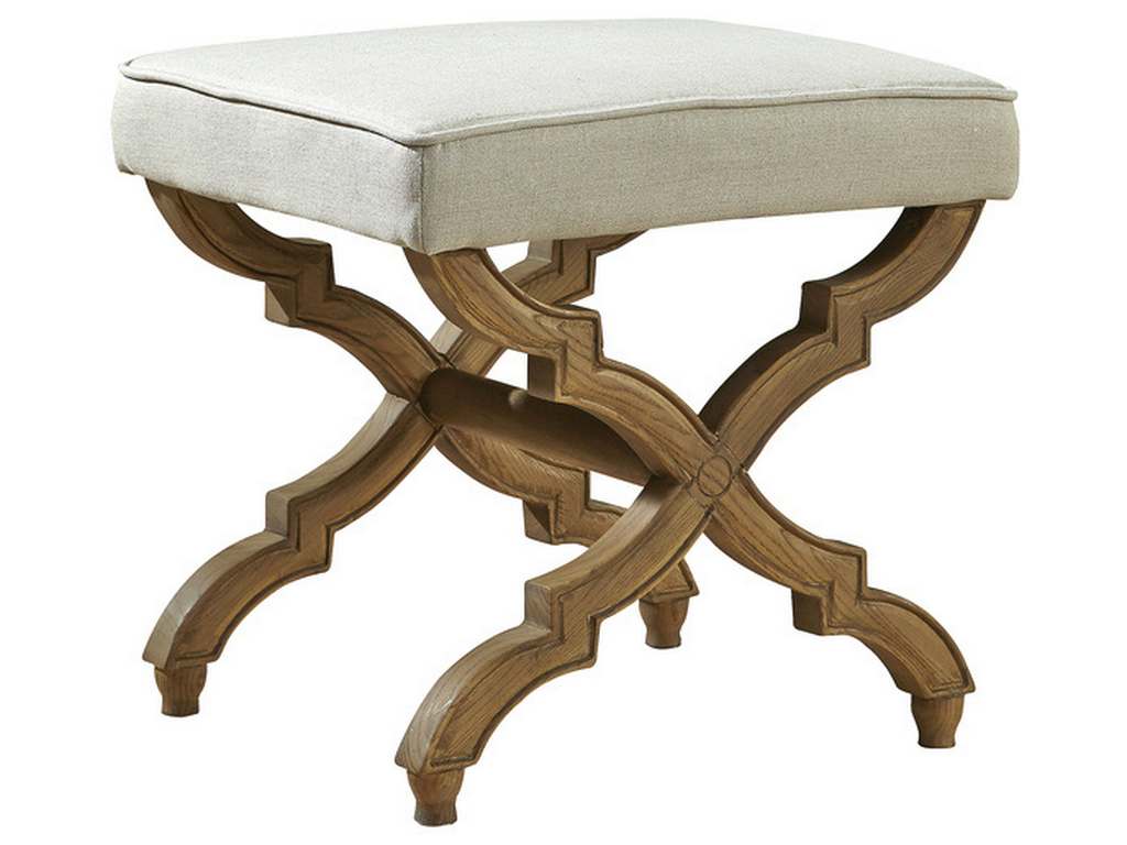 Furniture Classics 20-345 Linen and Oak Foot Stool Furniture Classics 20-345 Linen and Oak Foot Stool