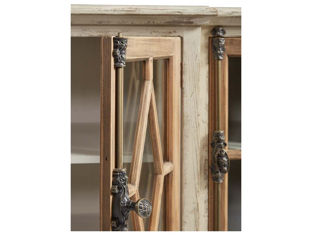 Furniture Classics 20-366 Dove Stalone Glass Front Server Furniture Classics 20-366 Dove Stalone Glass Front Server