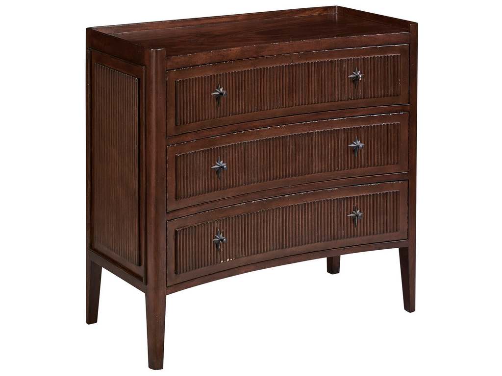 Furniture Classics 32529AE68  Walnut Reeded Chest of Drawers