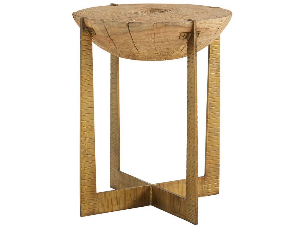 Furniture Classics 40-200  Brass Base Grain End Table