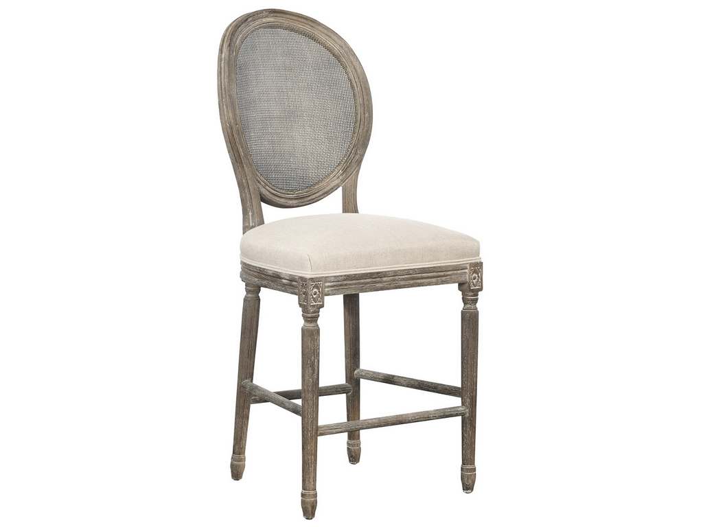 Furniture Classics 70228R  Renton Counter Stool, Rattan Back