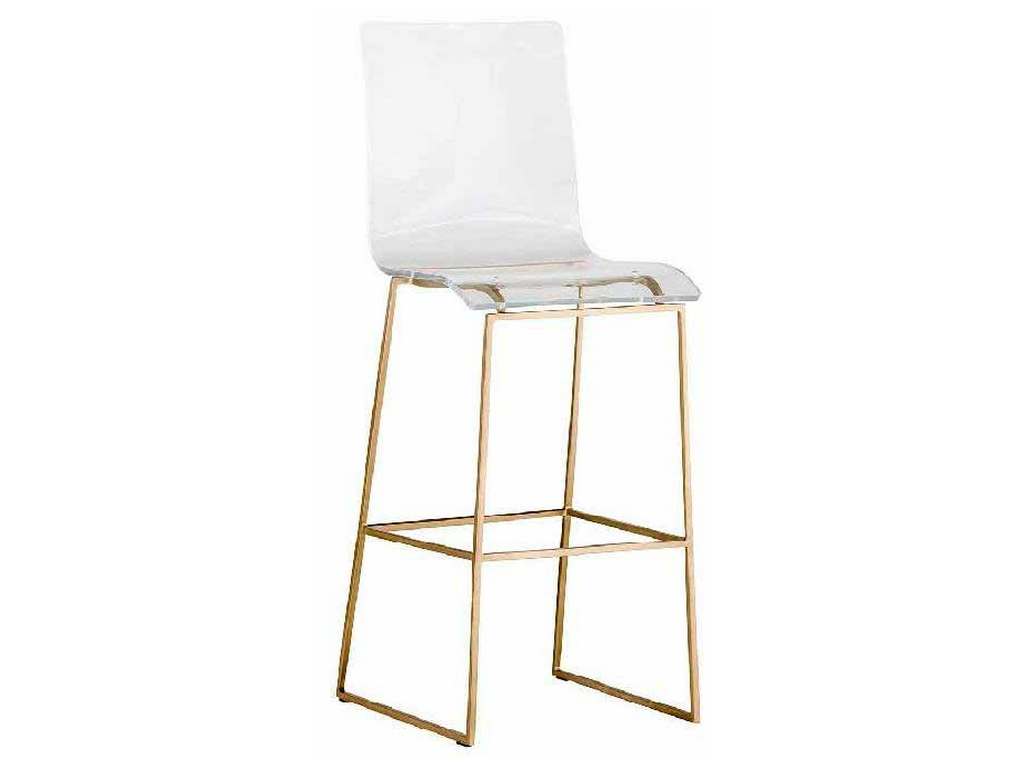 Gabby Home SCH-151345 King 30 inch Bar Stool Gold Gabby Home SCH-151345 King 30 inch Bar Stool Gold