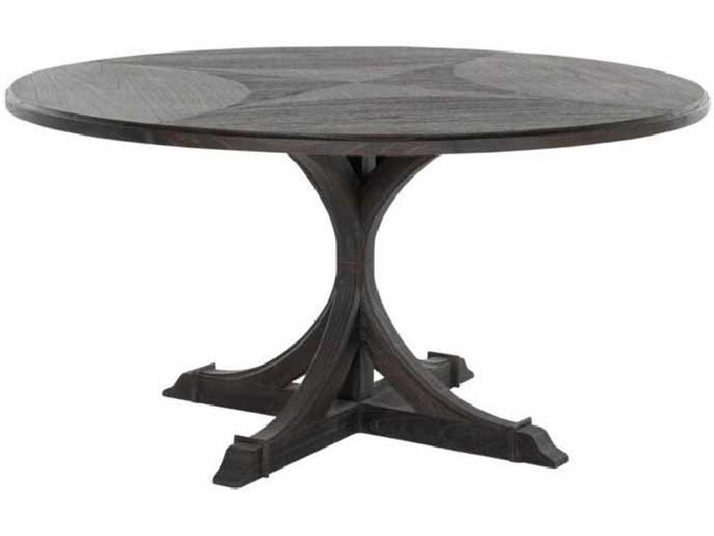 Gabby Home SCH-170405  Adams Round Dining Table Dark