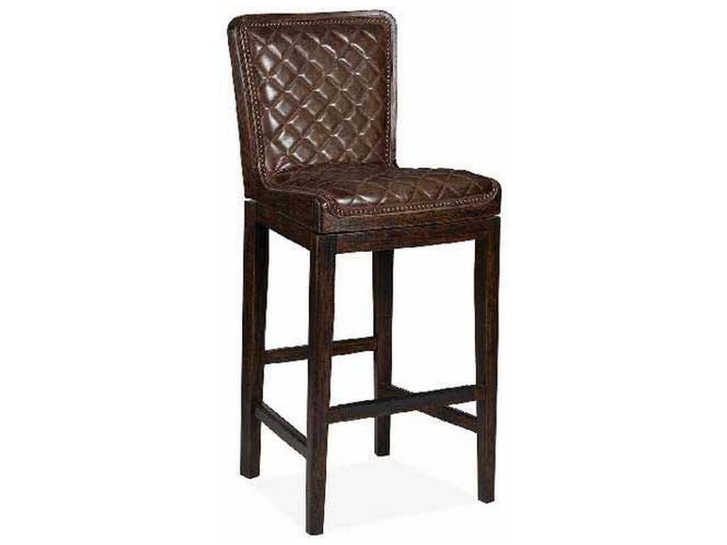 Hancock and Moore 149-24-Q  Mirad Quilted Swivel Counter Stool