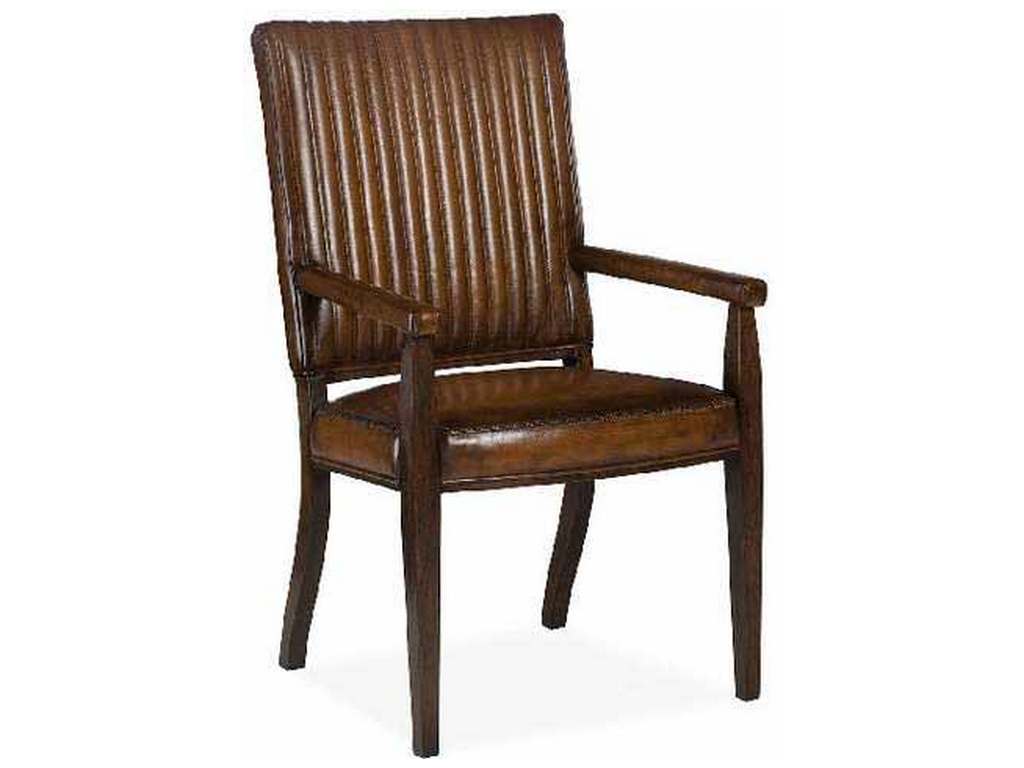 Hancock and Moore 6601-CH  Davenport Channel Quilted Dining Arm Chair
