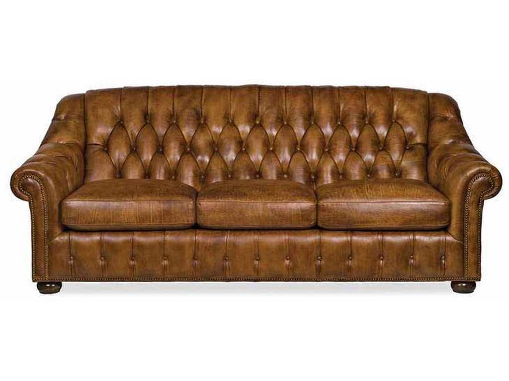 Hancock and Moore 6473-3  Milton Leather Tufted Sofa