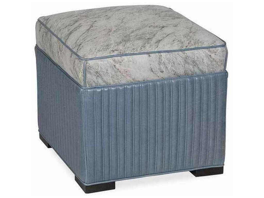 Hancock and Moore 037-B-CH  Abbey Ottoman with Channel Quilting