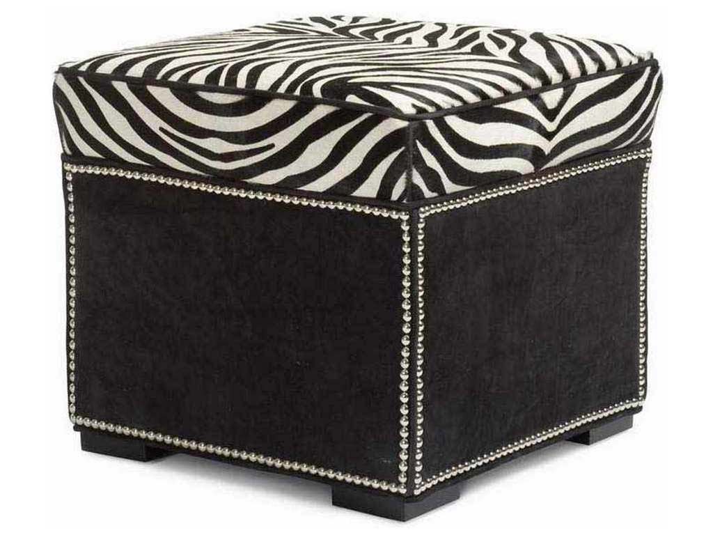 Hancock and Moore 037-B  Abbey Ottoman with border