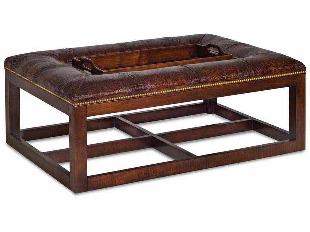 Hancock and Moore 6337  Newell Rectangular Cocktail Ottoman