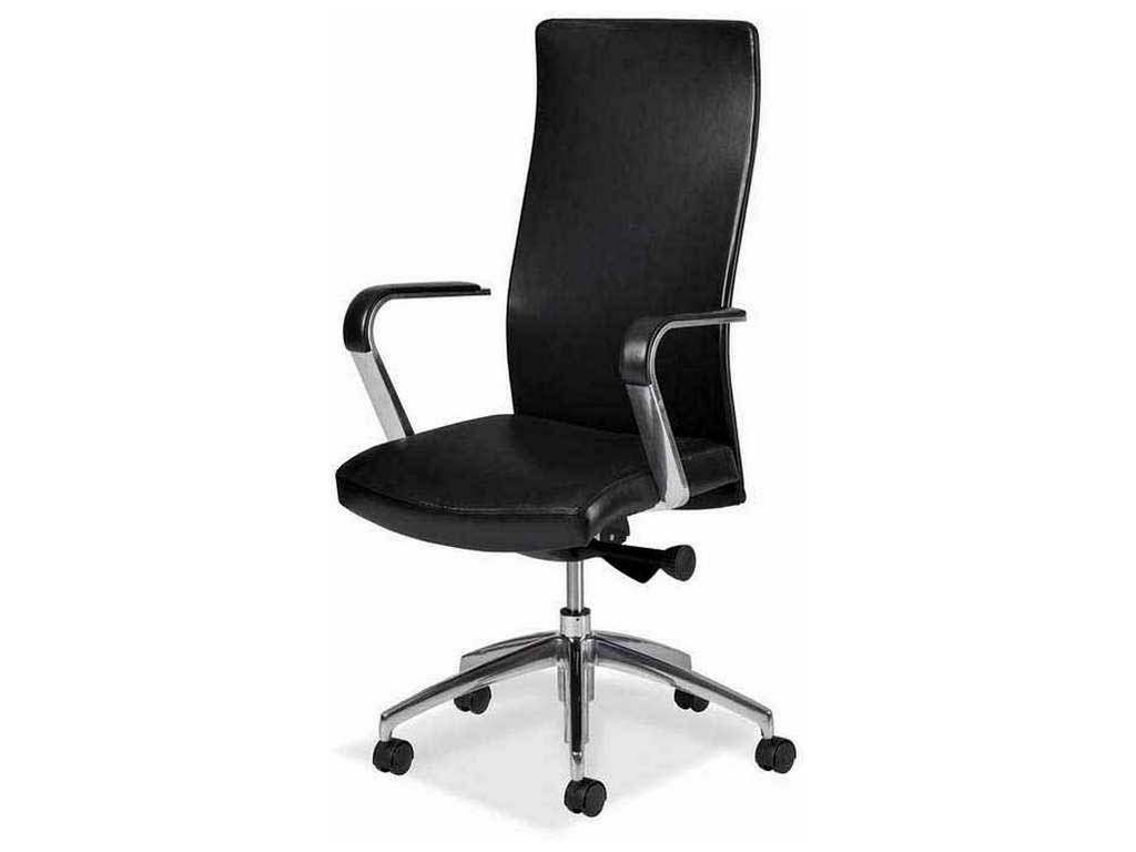 Hancock and Moore 5858ST-PL Sleek High Back Swivel Tilt Chair