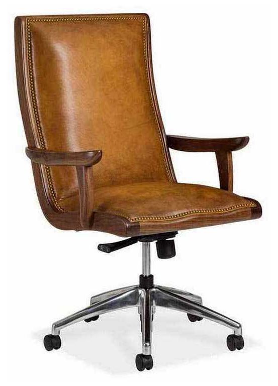 Hancock and Moore 6043WST-PL Yachtsman Swivel Tilt Chair with Walnut Wood
