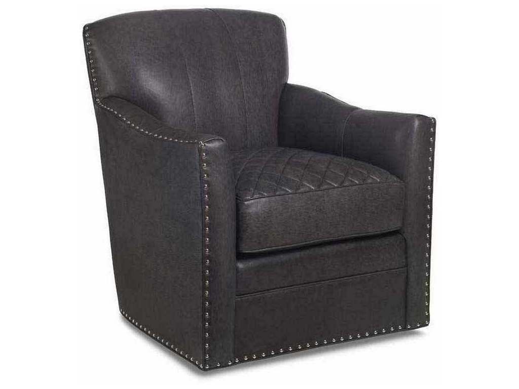 Hancock and Moore 6195-S-Q Parker Quilted Swivel Chair