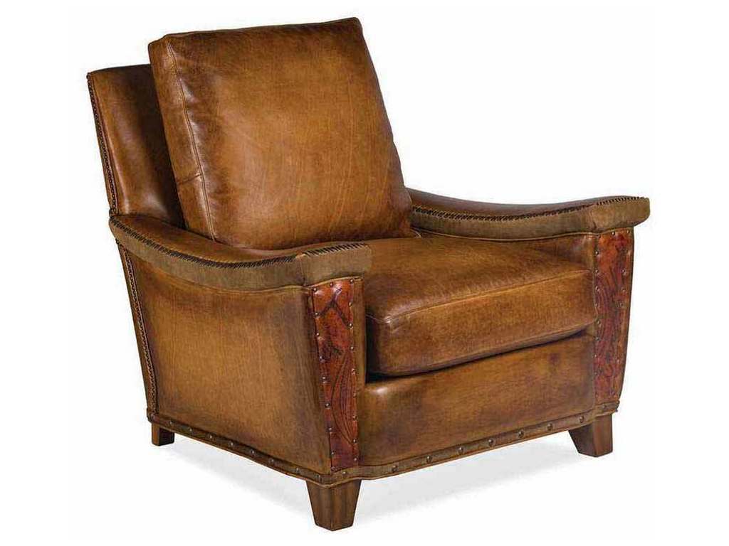 Hancock and Moore 6339-1-V  Nordic Leather Chair with Viking Arms